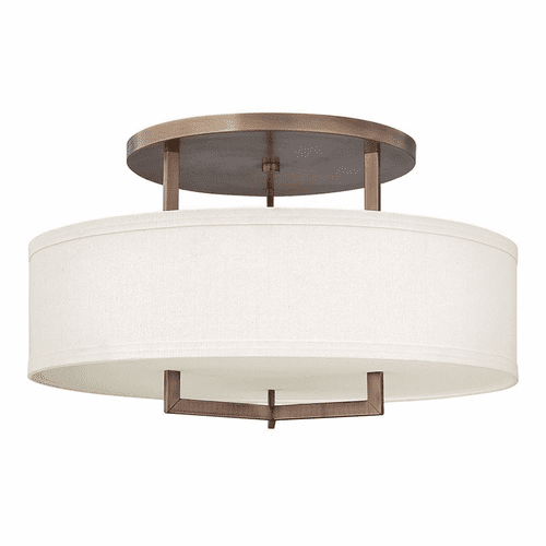 Hinkley Hampton Semi-Flush Mount - Brushed Bronze - 3211BR