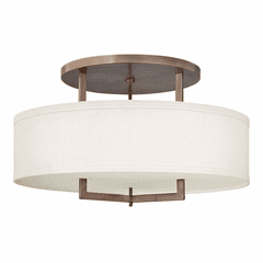 Hinkley Hampton Semi-Flush Mount - Brushed Bronze - 3211BR Hinkley Hampton Semi-Flush Mount - Brushed Bronze - 3211BR