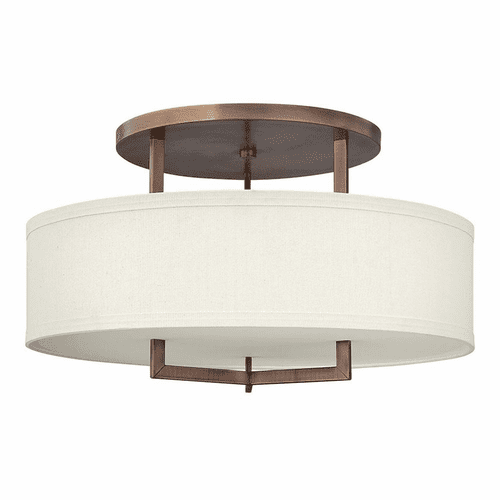 Hinkley Hampton Semi-Flush Mount - Brushed Bronze - 3211BR-LED