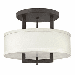 Hinkley Hampton Semi-Flush Mount - Buckeye Bronze - 3200KZ-LED Hinkley Hampton Semi-Flush Mount - Buckeye Bronze - 3200KZ-LED