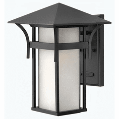 Hinkley Harbor Outdoor Medium Wall Mount - Satin Black - 2574SK-LED
