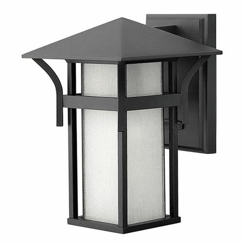 Hinkley Harbor Outdoor Small Wall Mount - Satin Black - 2570SK-LED