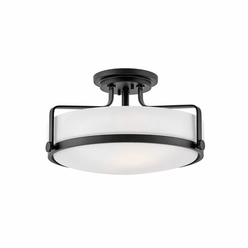 Hinkley Harper Large Semi-Flush Mount - Black - 3643BK