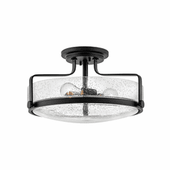 Hinkley Harper Large Semi-Flush Mount - Black - 3643BK-CS