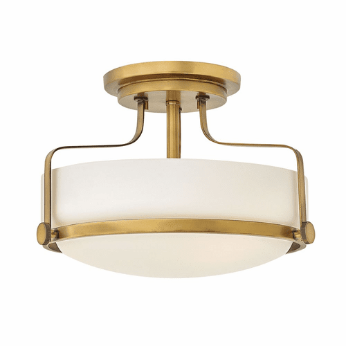 Hinkley Harper Semi Flush Mount - Heritage Brass - 3641HB