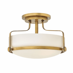Hinkley Harper Semi Flush Mount - Heritage Brass - 3641HB