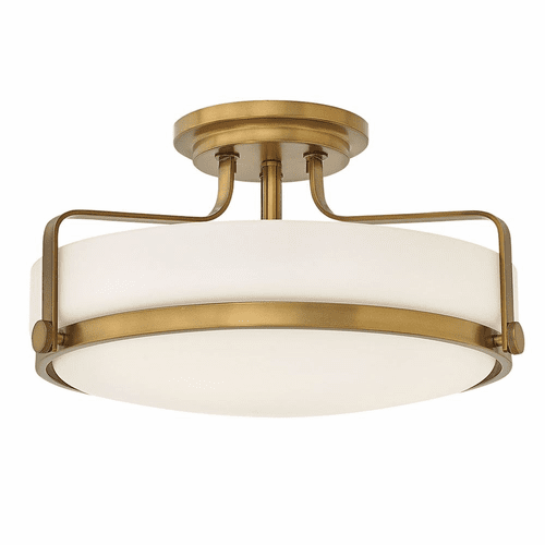 Hinkley Harper Semi Flush Mount - Heritage Brass - 3643HB