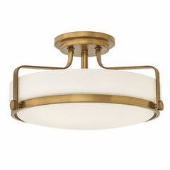 Hinkley Harper Semi Flush Mount - Heritage Brass - 3643HB