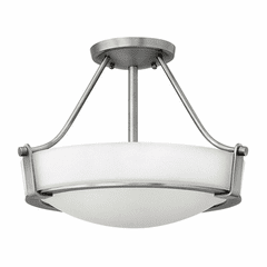 Hinkley Hathaway Semi-Flush Mount - Antique Nickel - 3220AN