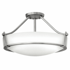 Hinkley Hathaway Semi-Flush Mount - Antique Nickel - 3221AN
