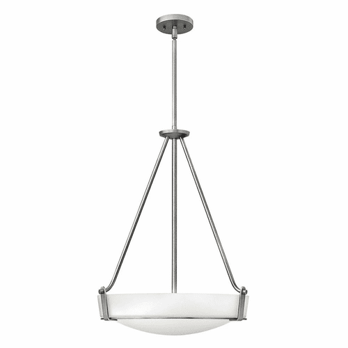 Hinkley Hathaway Stem Hung Foyer Light - Antique Nickel - 3222AN
