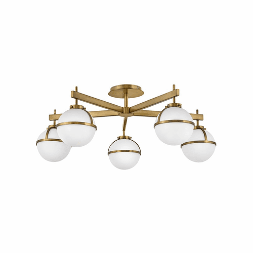 Hinkley Hollis Extra Large Semi-Flush Mount - Heritage Brass - 39674HB