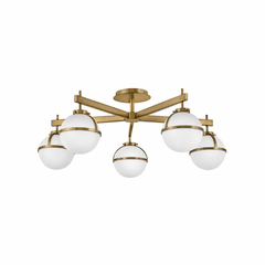 Hinkley Hollis Extra Large Semi-Flush Mount - Heritage Brass - 39674HB