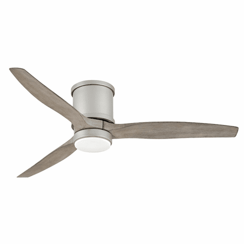 Hinkley Hover Flush 52" LED Ceiling Fan - Brushed Nickel - 900852FBN-LWD
