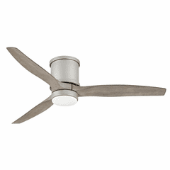 Hinkley Hover Flush 52" LED Ceiling Fan - Brushed Nickel - 900852FBN-LWD