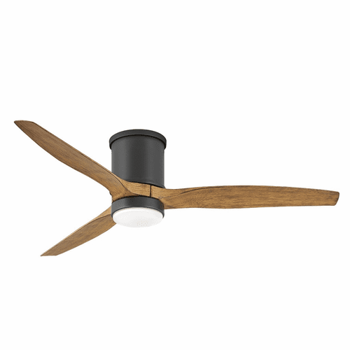 Hinkley Hover Flush 52" LED Ceiling Fan - Matte Black - 900852FMB-LWD