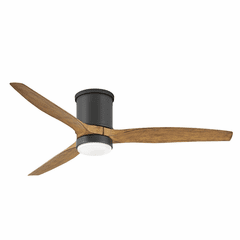 Hinkley Hover Flush 52" LED Ceiling Fan - Matte Black - 900852FMB-LWD