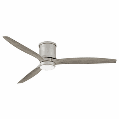 Hinkley Hover Flush 60" LED Ceiling Fan - Brushed Nickel - 900860FBN-LWD