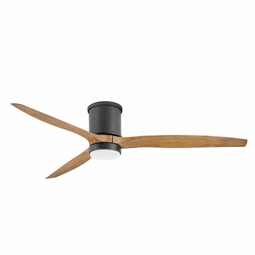 Hinkley Hover Flush 60" LED Ceiling Fan - Matte Black - 900860FMB-LWD