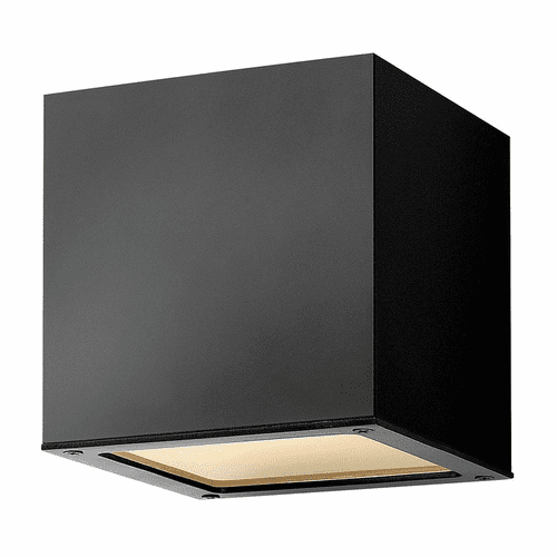 Hinkley Kube Outdoor Small Wall Mount - Satin Black - 1769SK