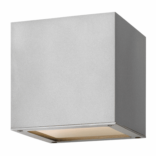 Hinkley Kube Outdoor Small Wall Mount - Titanium - 1769TT