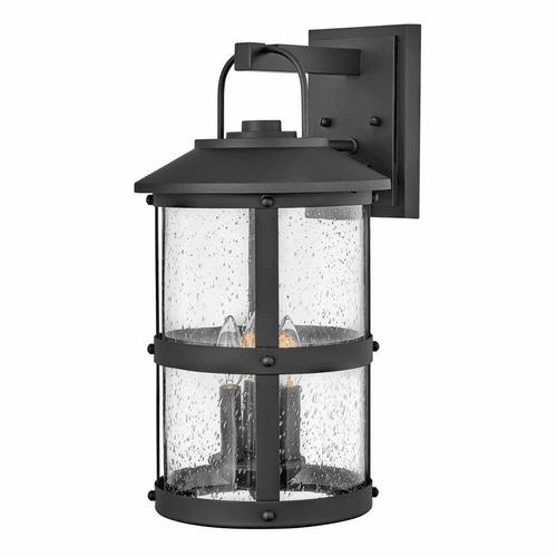 Hinkley Lakehouse Outdoor Large Wall Mount Lantern - Black - 2685BK-LL