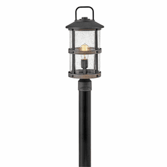 Hinkley Lakehouse Outdoor Med Post Top/Pier Mount Lantern - Aged Zinc - 2687DZ-LL