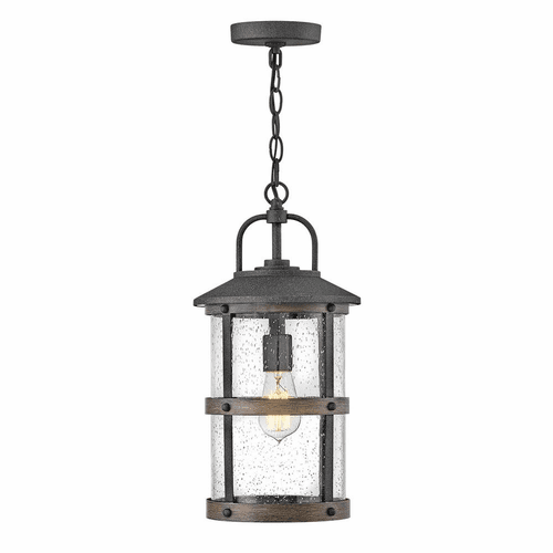 Hinkley Lakehouse Outdoor Medium Hanging Lantern - Aged Zinc - 2682DZ-LL