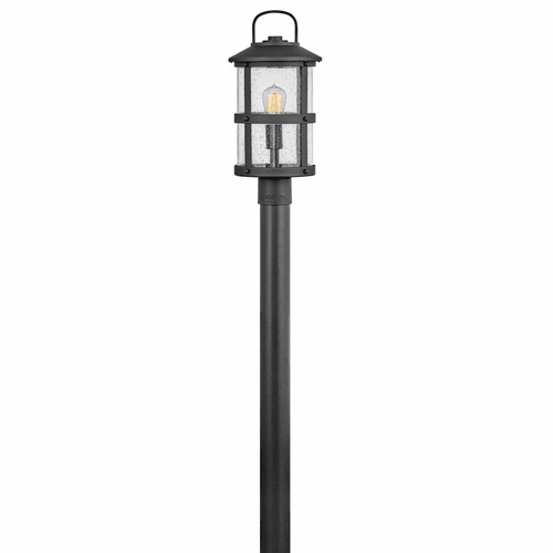 Hinkley Lakehouse Outdoor Medium Post Top/Pier Mount Lantern - Black - 2687BK-LL