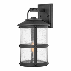 Hinkley Lakehouse Outdoor Medium Wall Mount Lantern - Black - 2684BK-LL