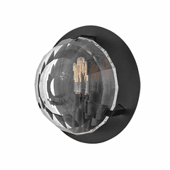 Hinkley Leo Single Light Wall Sconce - Black - 35690BK