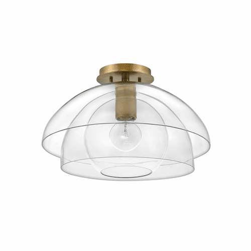 Hinkley Lotus Medium Semi-Flush Mount - Heritage Brass - 39061HBR