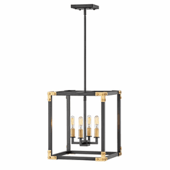 Hinkley Louis Chandelier - Satin Black - 4294SK