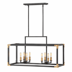 Hinkley Louis Chandelier - Satin Black - 4298SK