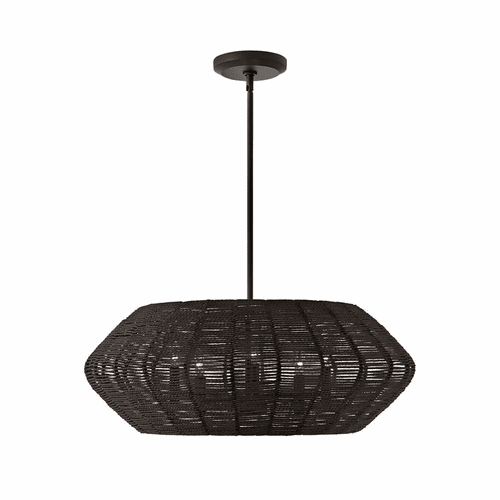 Hinkley Luca Medium Drum Chandelier - Black - 40384BLK
