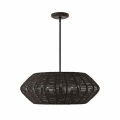 Hinkley Luca Medium Drum Chandelier - Black - 40384BLK