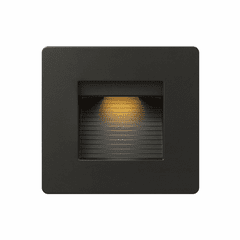 Hinkley Luna Step Light 120V Horizontal Double Gang 2700K - Satin Black - 58506SK