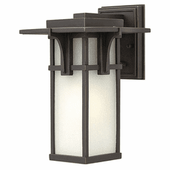 Hinkley Manhattan Outdoor Small Wall Mount - Oil Rubbed Bronze - 2230OZ-LED