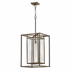 Hinkley Max 1-LT Large Hanging Lantern - Burnished Bronze - 2592BU-LL