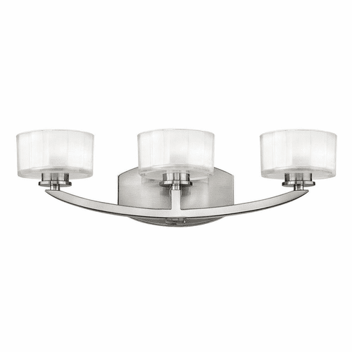 Hinkley Meridian 3-LT Bath Light - Brushed Nickel - 5593BN-LED
