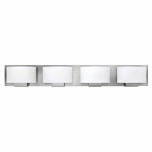 Hinkley Mila 4-LT Bath Light - Brushed Nickel - 53554BN-LED