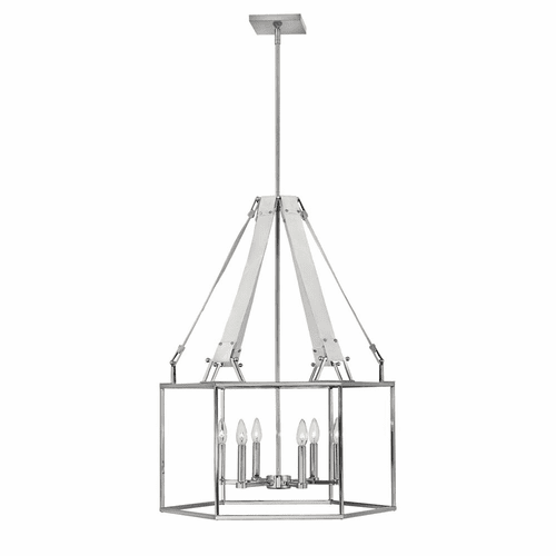 Hinkley Monroe Chandelier - Polished Nickel - 34206PNI