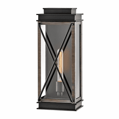 Hinkley Montecito Outdoor Medium Wall Mount Lantern - Black - 11194BK