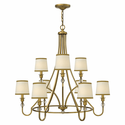 Hinkley Morgan Two Tier Foyer Chandelier - Brushed Bronze - 4878BR