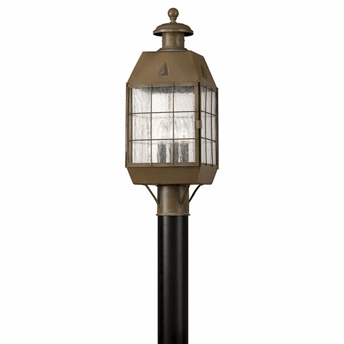 Hinkley Nantucket Outdoor Post Top/ Pier Mount - Aged Brass - 2371AS