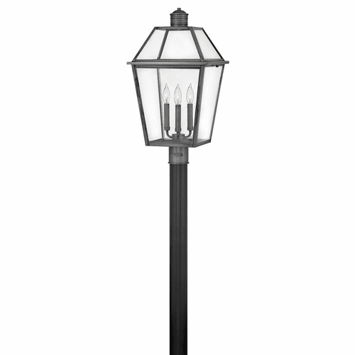 Hinkley Nouvelle 1-LT Outdoor Post Mount - Blackened Brass - 2771BLB