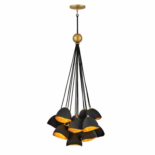Hinkley Nula Chandelier - Shell Black - 35906SHB