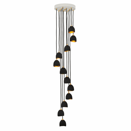 Hinkley Nula Chandelier - Shell Black - 35908SHB