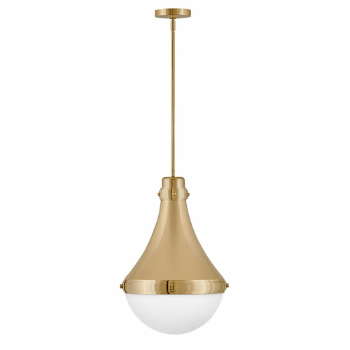 Hinkley Oliver 1-LT Medium Pendant - Bright Brass - 39054BBR