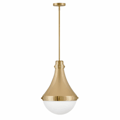 Hinkley Oliver 1-LT Medium Pendant - Bright Brass - 39054BBR